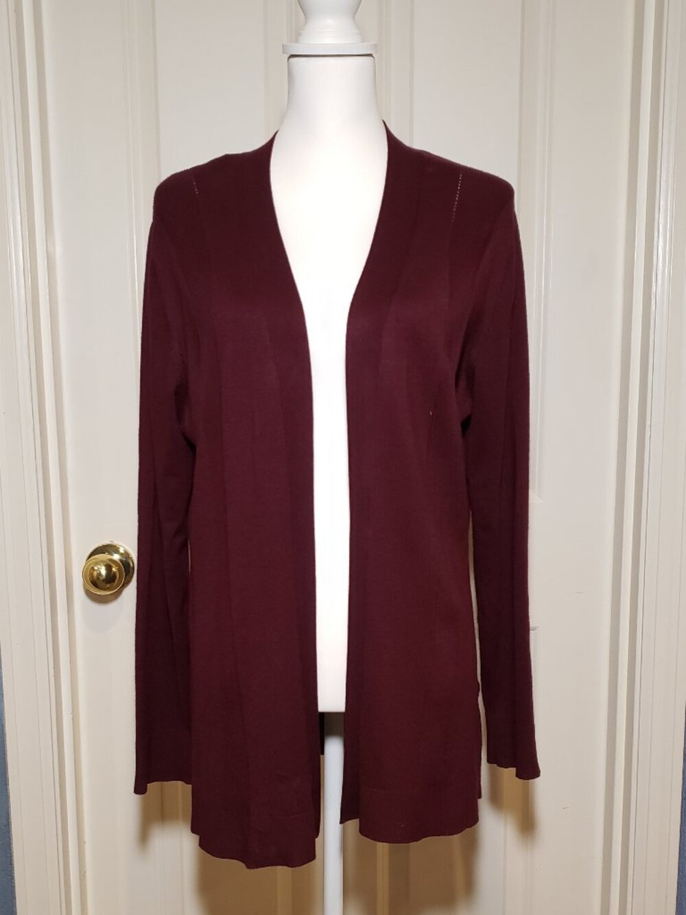 Lety & Me Burgundy Cardigan Size XL